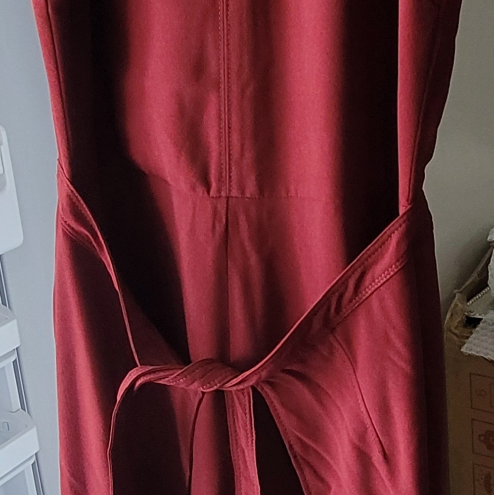 Burgundy jumpsuit